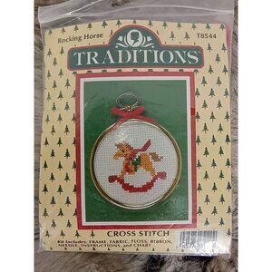Traditions‎ Cross Stitch Rocking Horse New in Package T8544